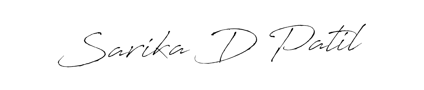 How to make Sarika D Patil name signature. Use Antro_Vectra style for creating short signs online. This is the latest handwritten sign. Sarika D Patil signature style 6 images and pictures png