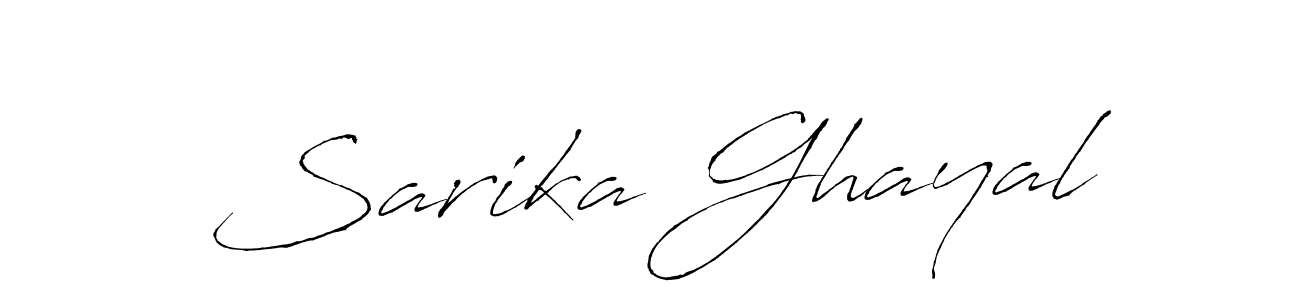 It looks lik you need a new signature style for name Sarika Ghayal. Design unique handwritten (Antro_Vectra) signature with our free signature maker in just a few clicks. Sarika Ghayal signature style 6 images and pictures png