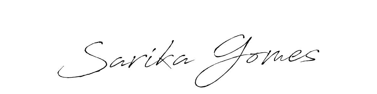 Antro_Vectra is a professional signature style that is perfect for those who want to add a touch of class to their signature. It is also a great choice for those who want to make their signature more unique. Get Sarika Gomes name to fancy signature for free. Sarika Gomes signature style 6 images and pictures png