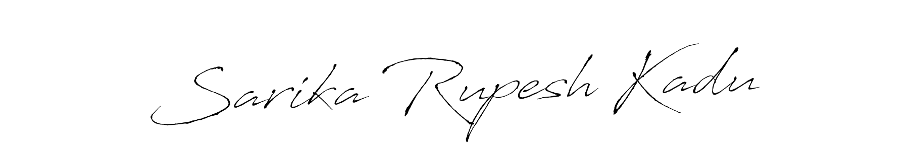 How to make Sarika Rupesh Kadu signature? Antro_Vectra is a professional autograph style. Create handwritten signature for Sarika Rupesh Kadu name. Sarika Rupesh Kadu signature style 6 images and pictures png