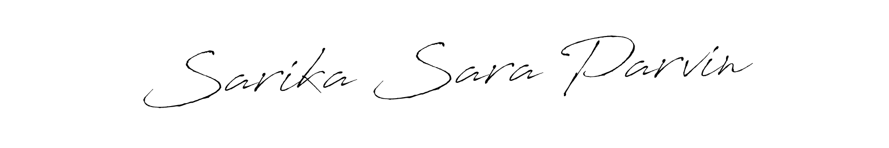 It looks lik you need a new signature style for name Sarika Sara Parvin. Design unique handwritten (Antro_Vectra) signature with our free signature maker in just a few clicks. Sarika Sara Parvin signature style 6 images and pictures png