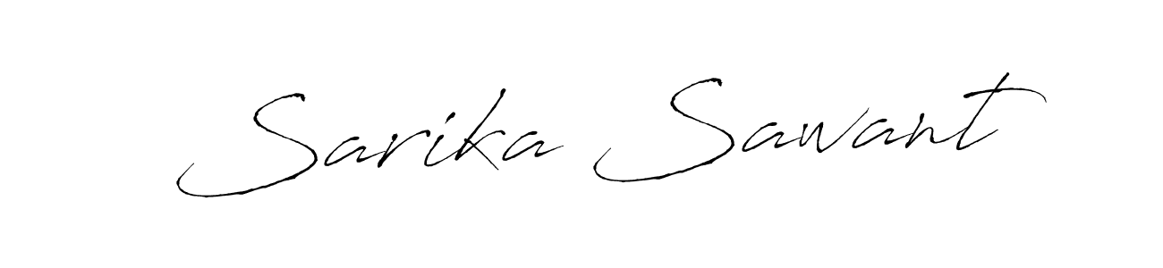 Make a beautiful signature design for name Sarika Sawant. With this signature (Antro_Vectra) style, you can create a handwritten signature for free. Sarika Sawant signature style 6 images and pictures png