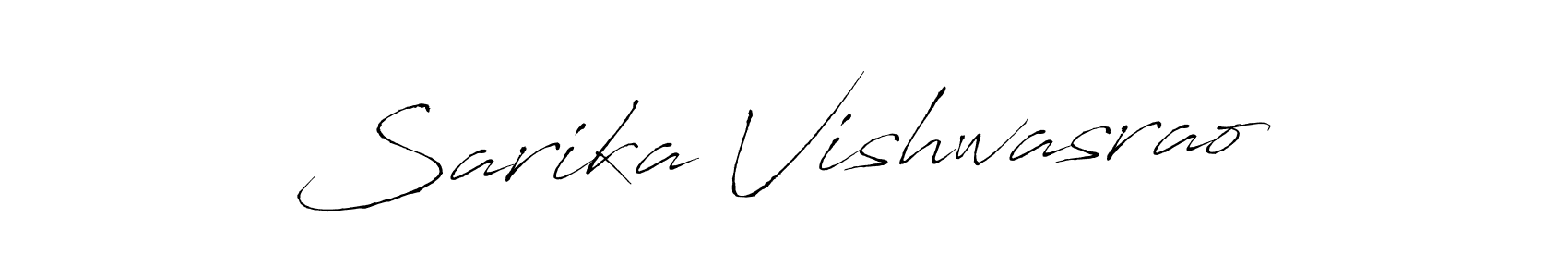 How to make Sarika Vishwasrao signature? Antro_Vectra is a professional autograph style. Create handwritten signature for Sarika Vishwasrao name. Sarika Vishwasrao signature style 6 images and pictures png