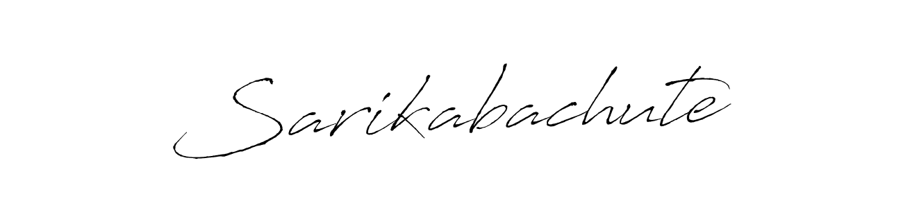 Design your own signature with our free online signature maker. With this signature software, you can create a handwritten (Antro_Vectra) signature for name Sarikabachute. Sarikabachute signature style 6 images and pictures png