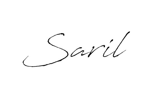 Make a beautiful signature design for name Saril. With this signature (Antro_Vectra) style, you can create a handwritten signature for free. Saril signature style 6 images and pictures png