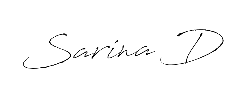 It looks lik you need a new signature style for name Sarina D. Design unique handwritten (Antro_Vectra) signature with our free signature maker in just a few clicks. Sarina D signature style 6 images and pictures png