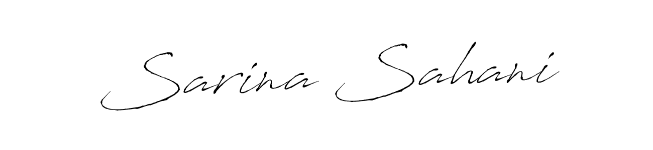 This is the best signature style for the Sarina Sahani name. Also you like these signature font (Antro_Vectra). Mix name signature. Sarina Sahani signature style 6 images and pictures png