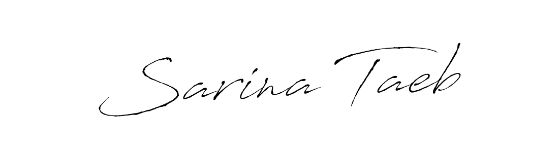 Create a beautiful signature design for name Sarina Taeb. With this signature (Antro_Vectra) fonts, you can make a handwritten signature for free. Sarina Taeb signature style 6 images and pictures png