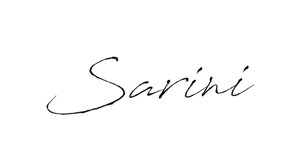 Create a beautiful signature design for name Sarini. With this signature (Antro_Vectra) fonts, you can make a handwritten signature for free. Sarini signature style 6 images and pictures png