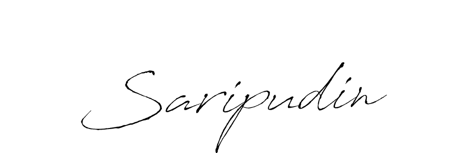 Use a signature maker to create a handwritten signature online. With this signature software, you can design (Antro_Vectra) your own signature for name Saripudin. Saripudin signature style 6 images and pictures png