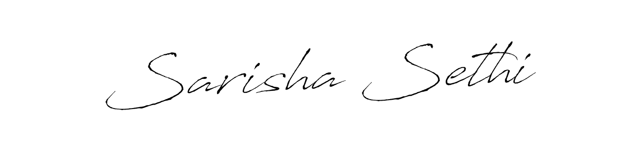 How to make Sarisha Sethi name signature. Use Antro_Vectra style for creating short signs online. This is the latest handwritten sign. Sarisha Sethi signature style 6 images and pictures png