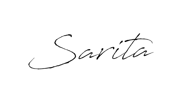 Sarita stylish signature style. Best Handwritten Sign (Antro_Vectra) for my name. Handwritten Signature Collection Ideas for my name Sarita. Sarita signature style 6 images and pictures png