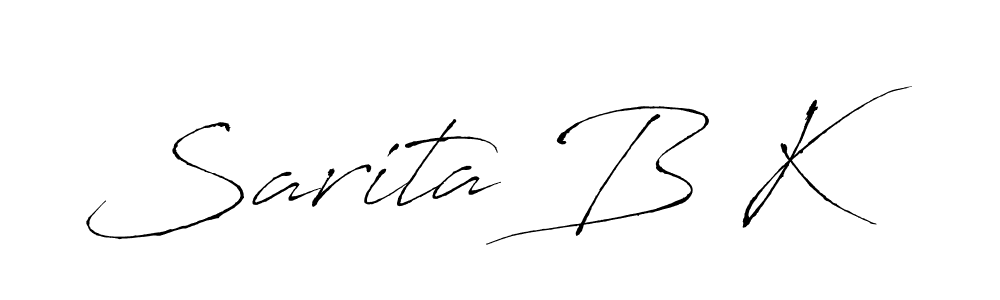 Make a beautiful signature design for name Sarita B K. Use this online signature maker to create a handwritten signature for free. Sarita B K signature style 6 images and pictures png