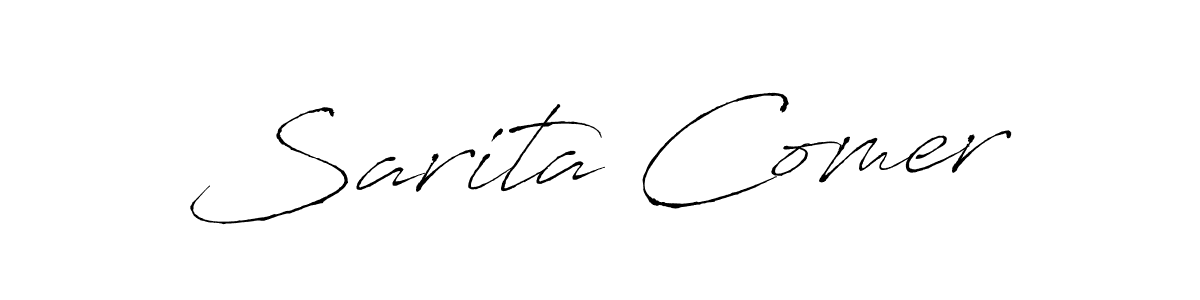 Make a beautiful signature design for name Sarita Comer. Use this online signature maker to create a handwritten signature for free. Sarita Comer signature style 6 images and pictures png