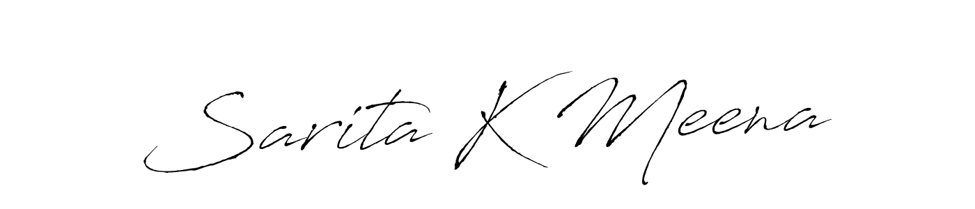 if you are searching for the best signature style for your name Sarita K Meena. so please give up your signature search. here we have designed multiple signature styles  using Antro_Vectra. Sarita K Meena signature style 6 images and pictures png