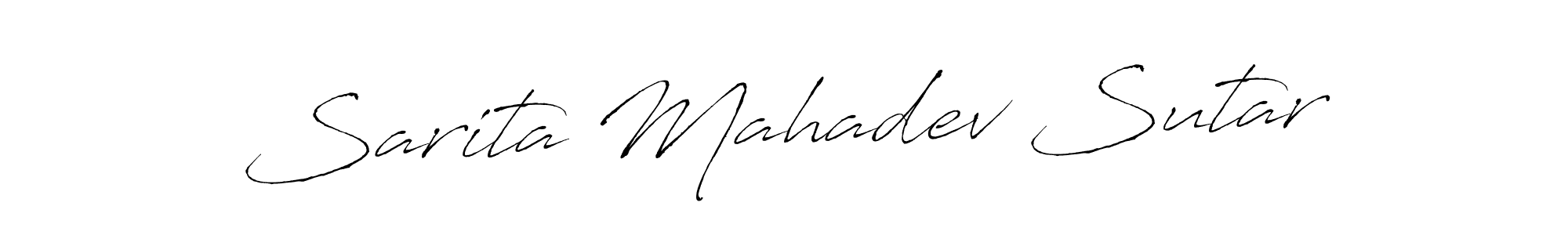 Similarly Antro_Vectra is the best handwritten signature design. Signature creator online .You can use it as an online autograph creator for name Sarita Mahadev Sutar. Sarita Mahadev Sutar signature style 6 images and pictures png