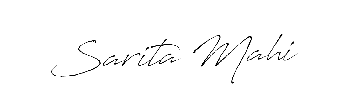 Also You can easily find your signature by using the search form. We will create Sarita Mahi name handwritten signature images for you free of cost using Antro_Vectra sign style. Sarita Mahi signature style 6 images and pictures png