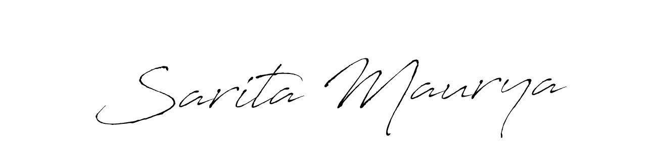 Make a beautiful signature design for name Sarita Maurya. Use this online signature maker to create a handwritten signature for free. Sarita Maurya signature style 6 images and pictures png