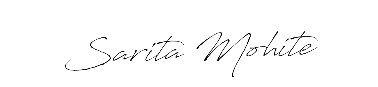 Create a beautiful signature design for name Sarita Mohite. With this signature (Antro_Vectra) fonts, you can make a handwritten signature for free. Sarita Mohite signature style 6 images and pictures png