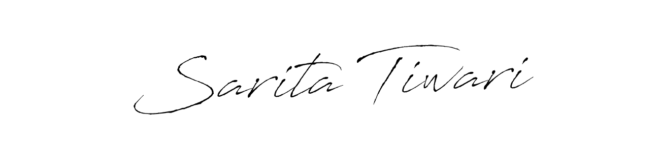 How to make Sarita Tiwari signature? Antro_Vectra is a professional autograph style. Create handwritten signature for Sarita Tiwari name. Sarita Tiwari signature style 6 images and pictures png