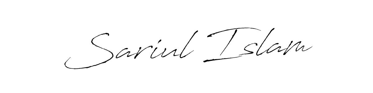 Create a beautiful signature design for name Sariul Islam. With this signature (Antro_Vectra) fonts, you can make a handwritten signature for free. Sariul Islam signature style 6 images and pictures png