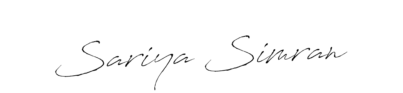 See photos of Sariya Simran official signature by Spectra . Check more albums & portfolios. Read reviews & check more about Antro_Vectra font. Sariya Simran signature style 6 images and pictures png