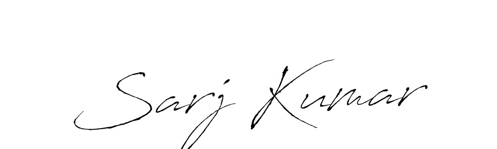 How to make Sarj Kumar name signature. Use Antro_Vectra style for creating short signs online. This is the latest handwritten sign. Sarj Kumar signature style 6 images and pictures png