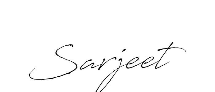 Use a signature maker to create a handwritten signature online. With this signature software, you can design (Antro_Vectra) your own signature for name Sarjeet. Sarjeet signature style 6 images and pictures png