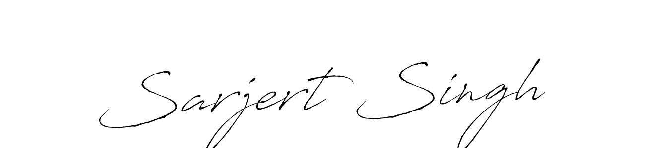 Make a beautiful signature design for name Sarjert Singh. With this signature (Antro_Vectra) style, you can create a handwritten signature for free. Sarjert Singh signature style 6 images and pictures png