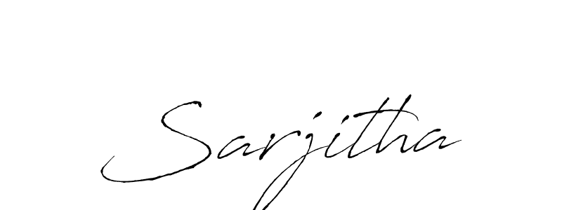 How to make Sarjitha name signature. Use Antro_Vectra style for creating short signs online. This is the latest handwritten sign. Sarjitha signature style 6 images and pictures png