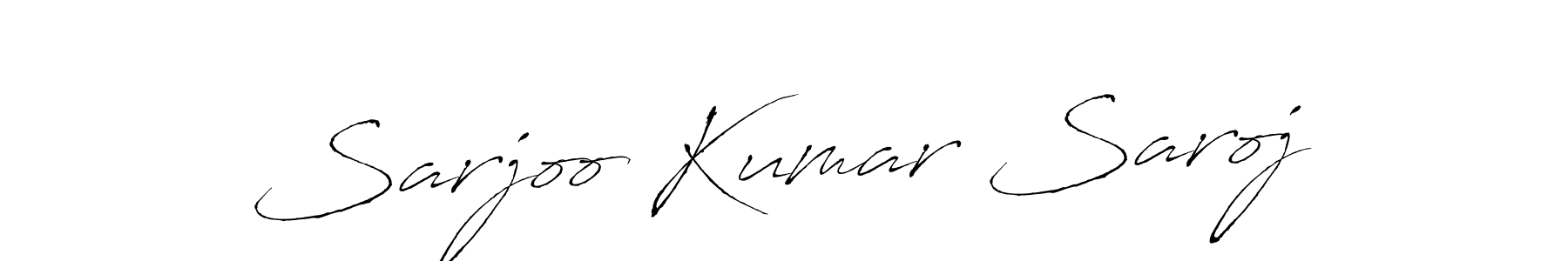 The best way (Antro_Vectra) to make a short signature is to pick only two or three words in your name. The name Sarjoo Kumar Saroj include a total of six letters. For converting this name. Sarjoo Kumar Saroj signature style 6 images and pictures png