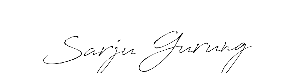 It looks lik you need a new signature style for name Sarju Gurung. Design unique handwritten (Antro_Vectra) signature with our free signature maker in just a few clicks. Sarju Gurung signature style 6 images and pictures png