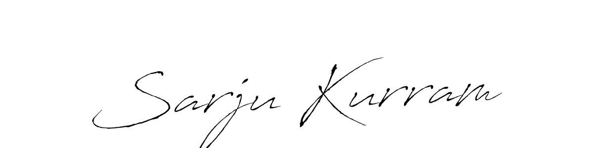 Sarju Kurram stylish signature style. Best Handwritten Sign (Antro_Vectra) for my name. Handwritten Signature Collection Ideas for my name Sarju Kurram. Sarju Kurram signature style 6 images and pictures png