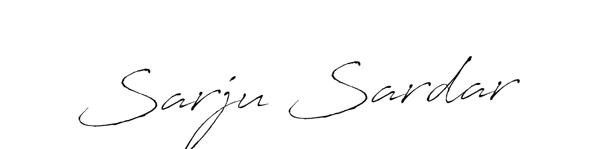 Sarju Sardar stylish signature style. Best Handwritten Sign (Antro_Vectra) for my name. Handwritten Signature Collection Ideas for my name Sarju Sardar. Sarju Sardar signature style 6 images and pictures png