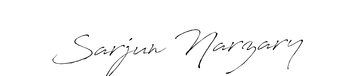 Sarjun Narzary stylish signature style. Best Handwritten Sign (Antro_Vectra) for my name. Handwritten Signature Collection Ideas for my name Sarjun Narzary. Sarjun Narzary signature style 6 images and pictures png