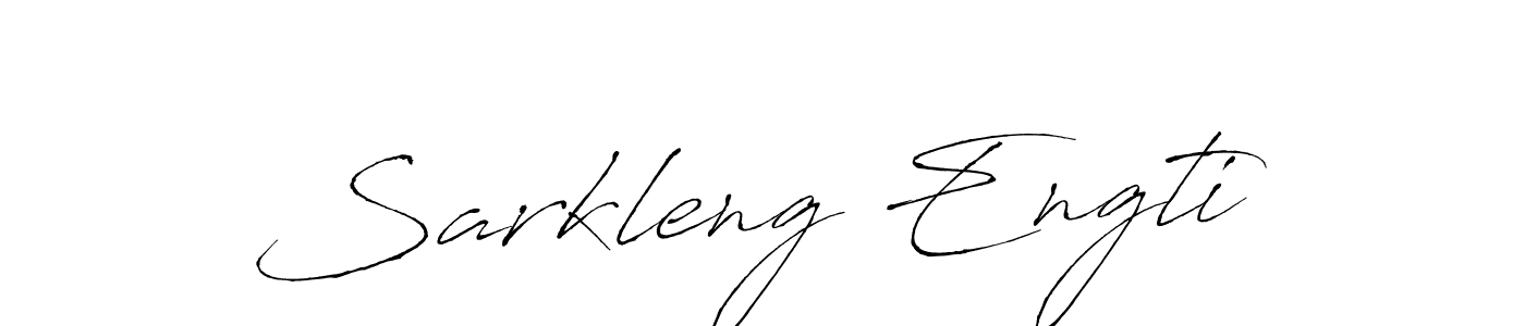 How to make Sarkleng Engti name signature. Use Antro_Vectra style for creating short signs online. This is the latest handwritten sign. Sarkleng Engti signature style 6 images and pictures png