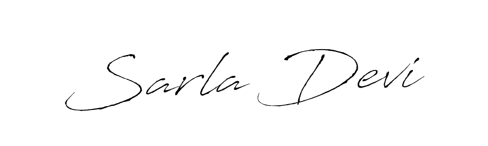 Design your own signature with our free online signature maker. With this signature software, you can create a handwritten (Antro_Vectra) signature for name Sarla Devi. Sarla Devi signature style 6 images and pictures png