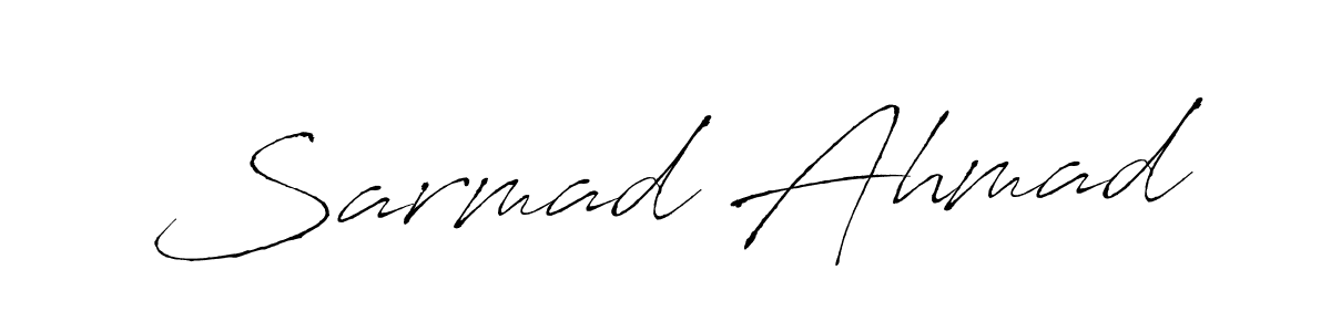 It looks lik you need a new signature style for name Sarmad Ahmad. Design unique handwritten (Antro_Vectra) signature with our free signature maker in just a few clicks. Sarmad Ahmad signature style 6 images and pictures png