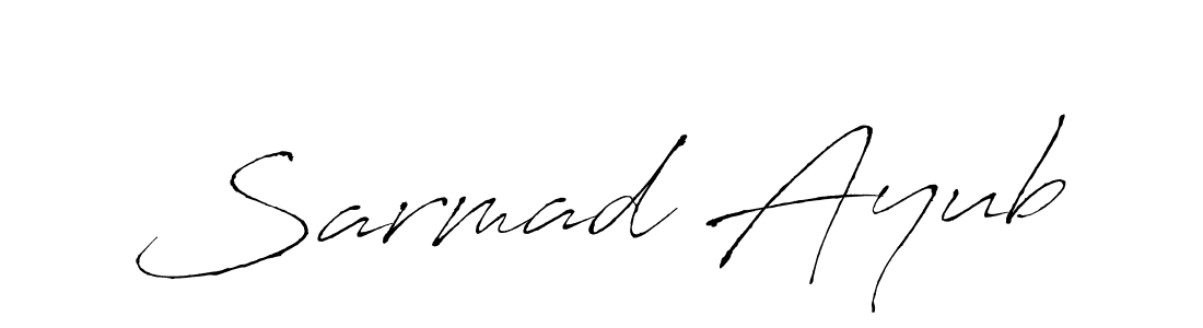 Make a short Sarmad Ayub signature style. Manage your documents anywhere anytime using Antro_Vectra. Create and add eSignatures, submit forms, share and send files easily. Sarmad Ayub signature style 6 images and pictures png