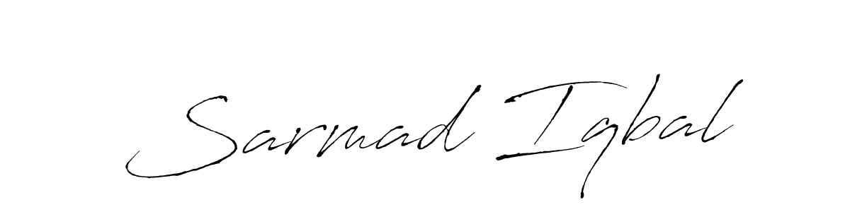 The best way (Antro_Vectra) to make a short signature is to pick only two or three words in your name. The name Sarmad Iqbal include a total of six letters. For converting this name. Sarmad Iqbal signature style 6 images and pictures png