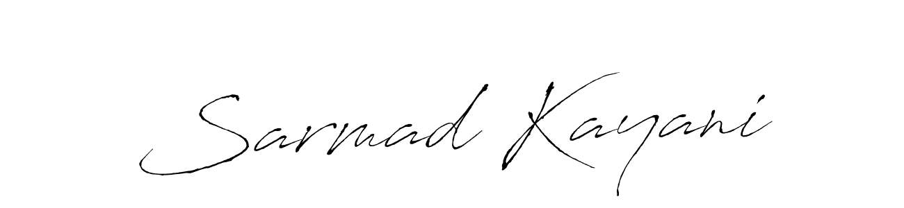 Use a signature maker to create a handwritten signature online. With this signature software, you can design (Antro_Vectra) your own signature for name Sarmad Kayani. Sarmad Kayani signature style 6 images and pictures png