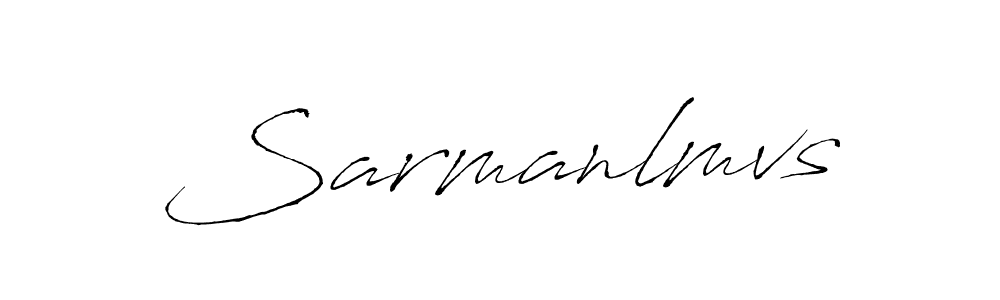 How to make Sarmanlmvs name signature. Use Antro_Vectra style for creating short signs online. This is the latest handwritten sign. Sarmanlmvs signature style 6 images and pictures png
