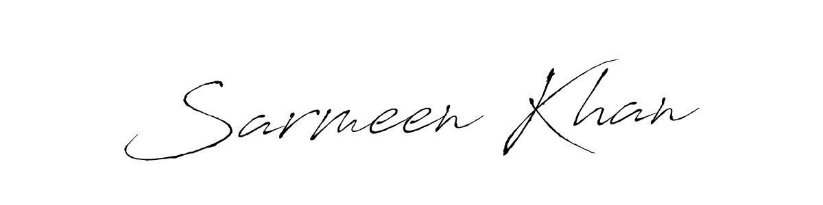How to make Sarmeen Khan signature? Antro_Vectra is a professional autograph style. Create handwritten signature for Sarmeen Khan name. Sarmeen Khan signature style 6 images and pictures png