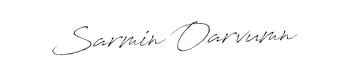Design your own signature with our free online signature maker. With this signature software, you can create a handwritten (Antro_Vectra) signature for name Sarmin Oarvumn. Sarmin Oarvumn signature style 6 images and pictures png