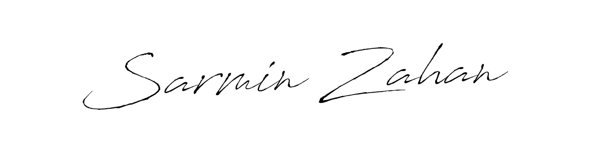 Also You can easily find your signature by using the search form. We will create Sarmin Zahan name handwritten signature images for you free of cost using Antro_Vectra sign style. Sarmin Zahan signature style 6 images and pictures png