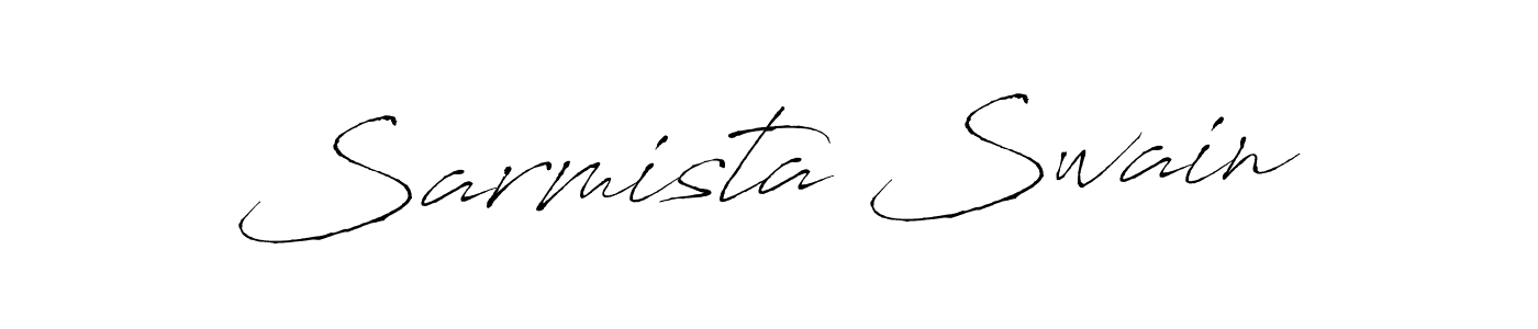 Make a beautiful signature design for name Sarmista Swain. With this signature (Antro_Vectra) style, you can create a handwritten signature for free. Sarmista Swain signature style 6 images and pictures png