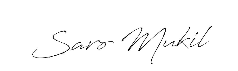Design your own signature with our free online signature maker. With this signature software, you can create a handwritten (Antro_Vectra) signature for name Saro Mukil. Saro Mukil signature style 6 images and pictures png