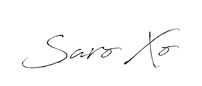 Design your own signature with our free online signature maker. With this signature software, you can create a handwritten (Antro_Vectra) signature for name Saro Xo. Saro Xo signature style 6 images and pictures png