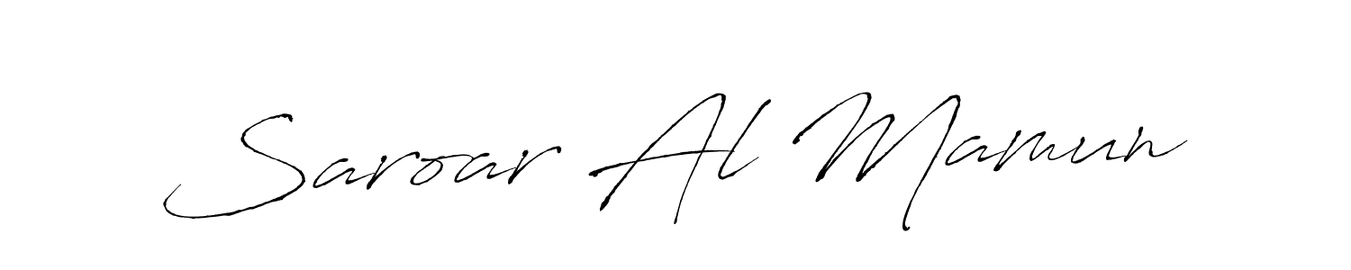 The best way (Antro_Vectra) to make a short signature is to pick only two or three words in your name. The name Saroar Al Mamun include a total of six letters. For converting this name. Saroar Al Mamun signature style 6 images and pictures png