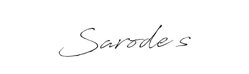 Design your own signature with our free online signature maker. With this signature software, you can create a handwritten (Antro_Vectra) signature for name Sarode’s. Sarode’s signature style 6 images and pictures png